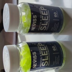 Two bottles of NEVISS Melatonin Free Gummies